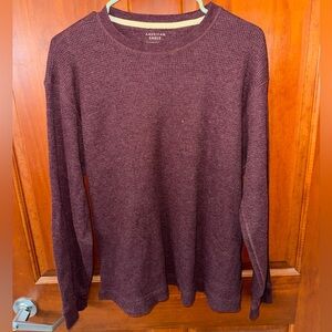 American Eagle Burgundy Knit Top